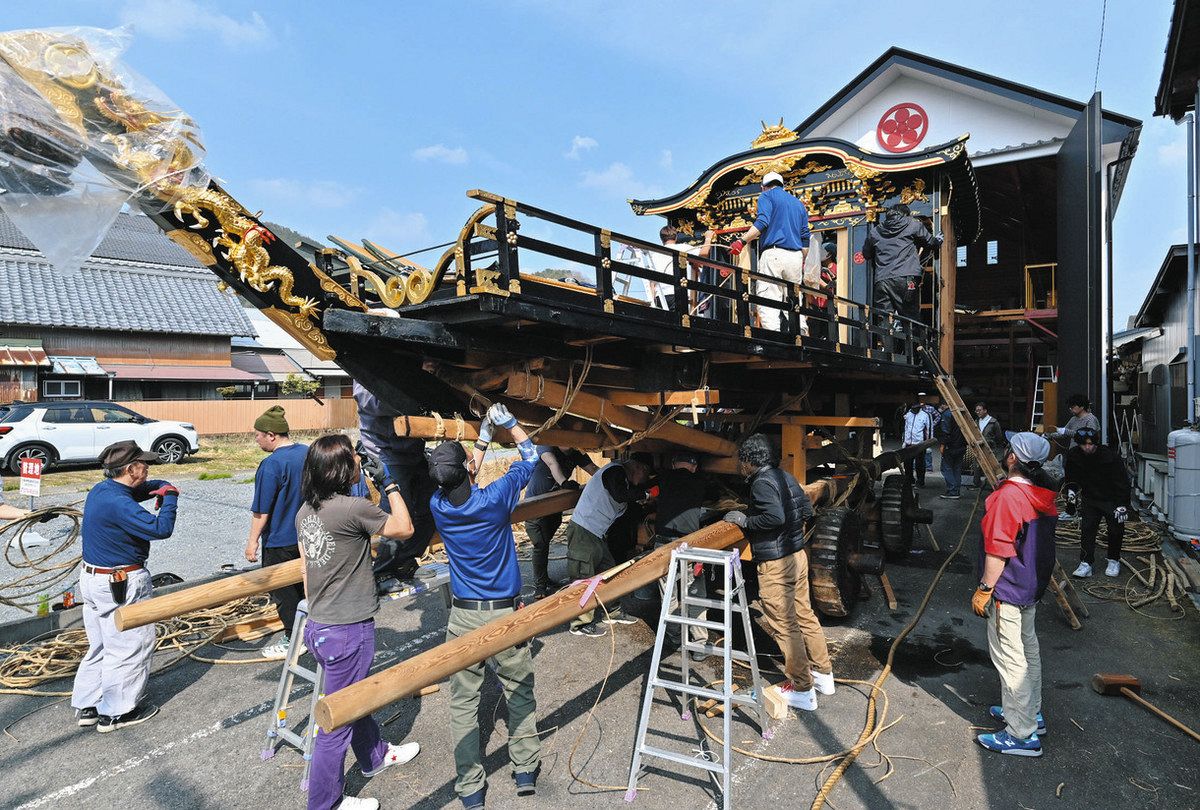 山車完成、熱気高まる 11～12日、八百津だんじり祭り：中日新聞Web