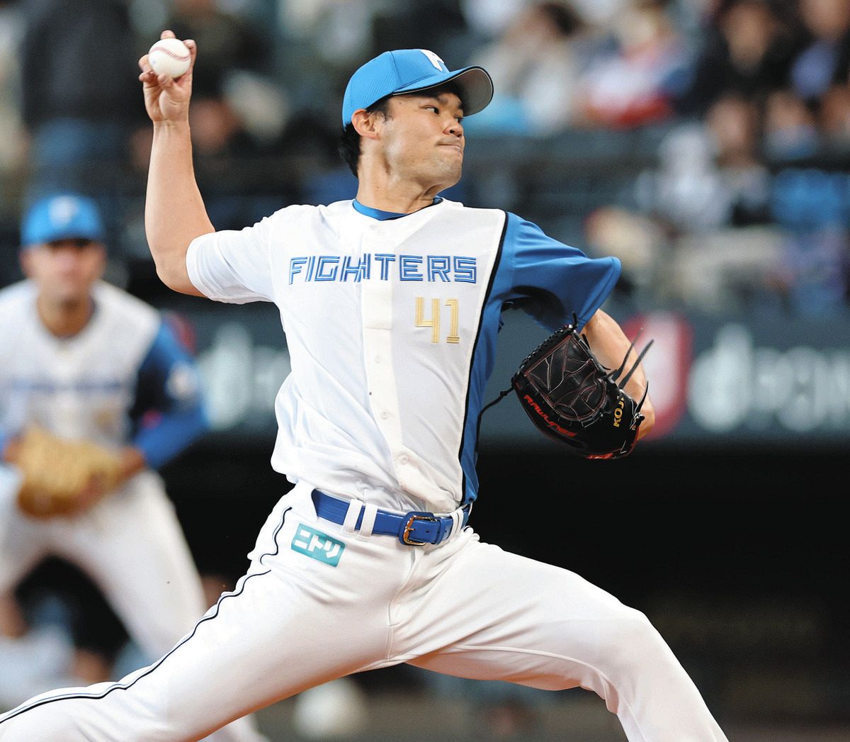 ２番手で登板した日本ハム・福谷