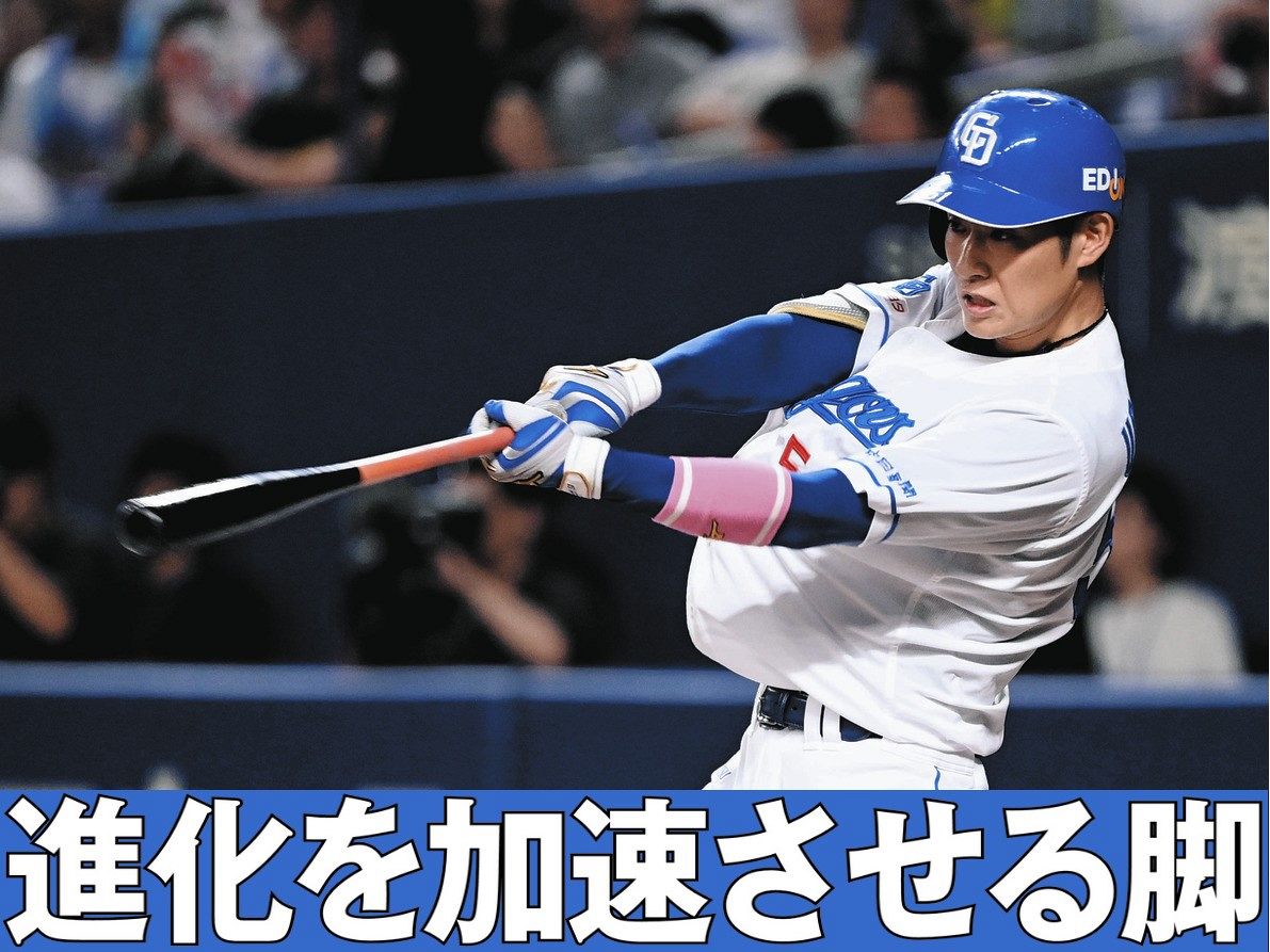 中日・上林誠知、打って走って躍動！一時勝ち越しの適時三塁打に