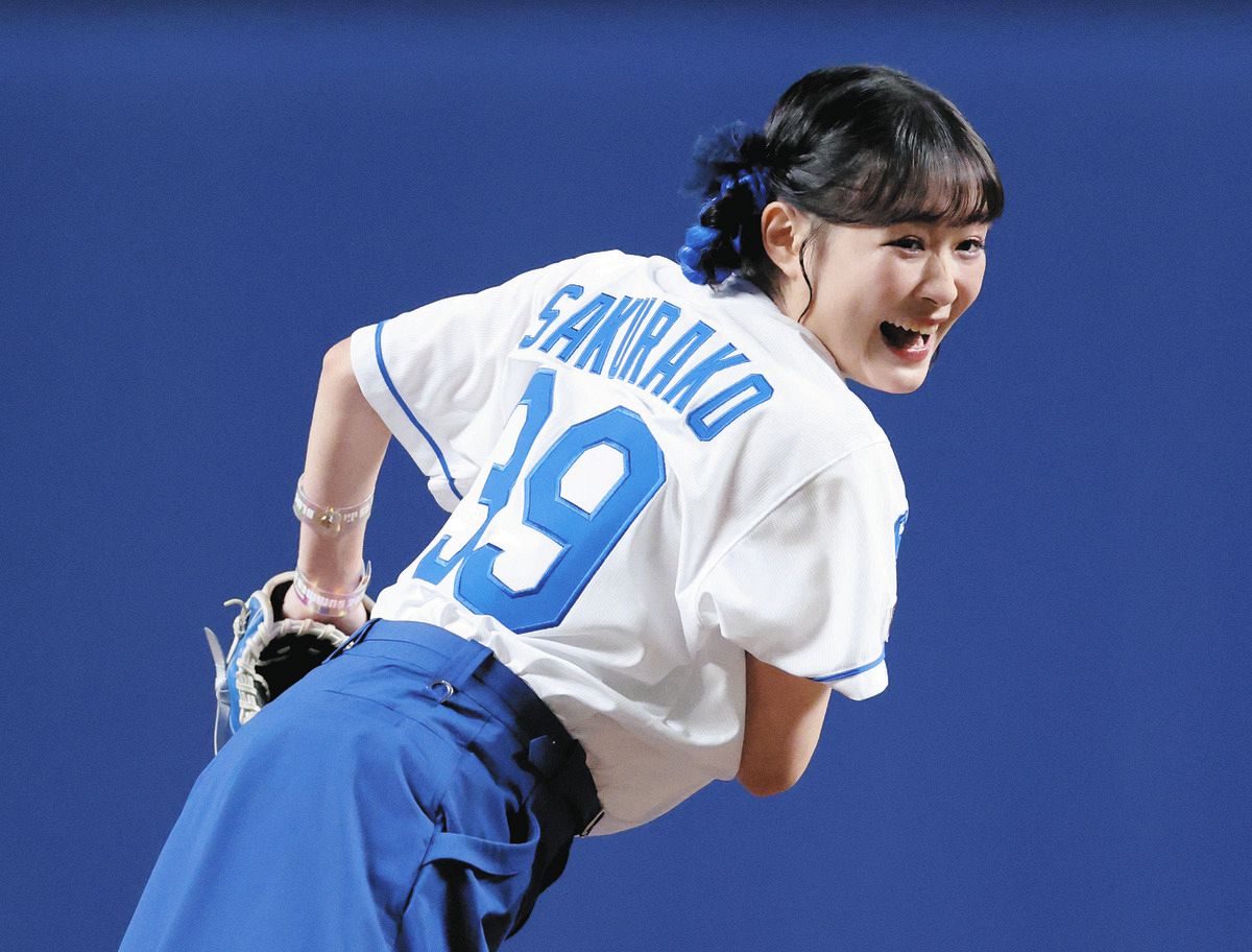 中日】背番号「39」で登場！大原櫻子、セレモニアルピッチはノーバン