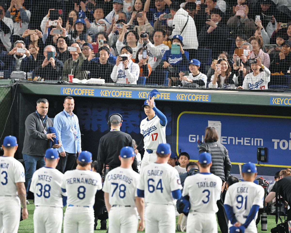 ドジャース地元局、『東京シリーズ』試合開始前から大興奮「この場所の 