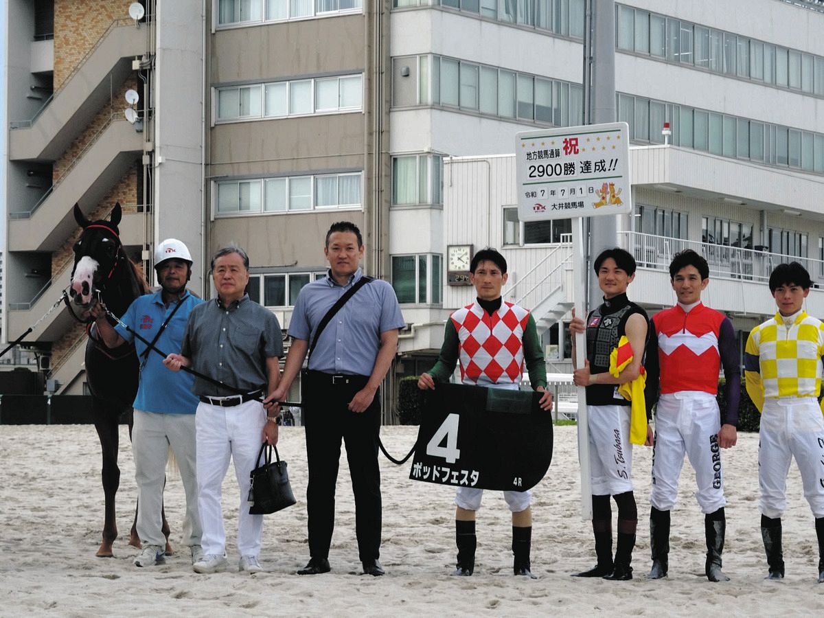 大井競馬】矢野貴之が地方競馬通算2900勝を達成 ：中日スポーツ