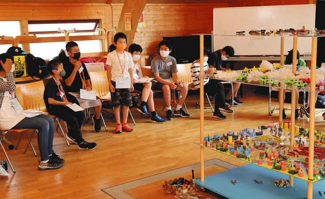 ７月に草本さんらが開いた教育プログラム＝白馬村で 