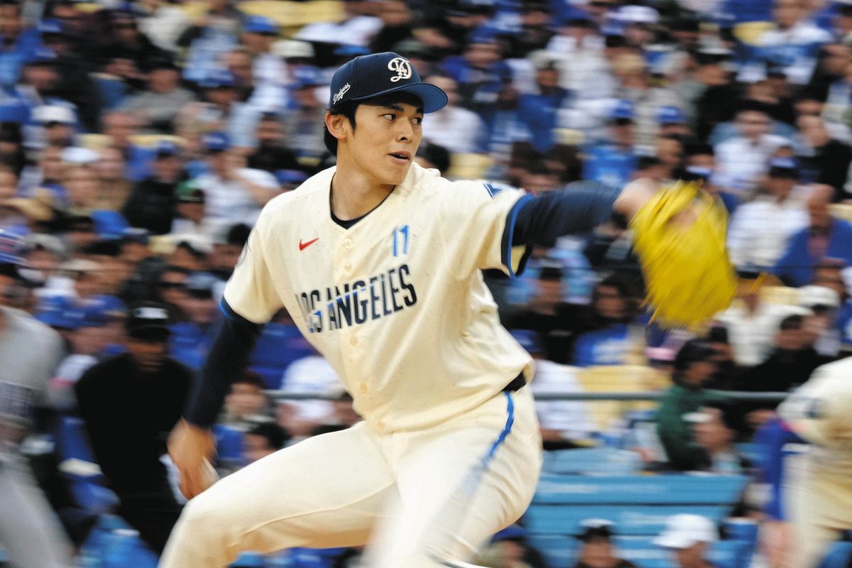 ドジャース、佐々木朗希が今季初勝利 自己ワースト3被弾も味方が大量