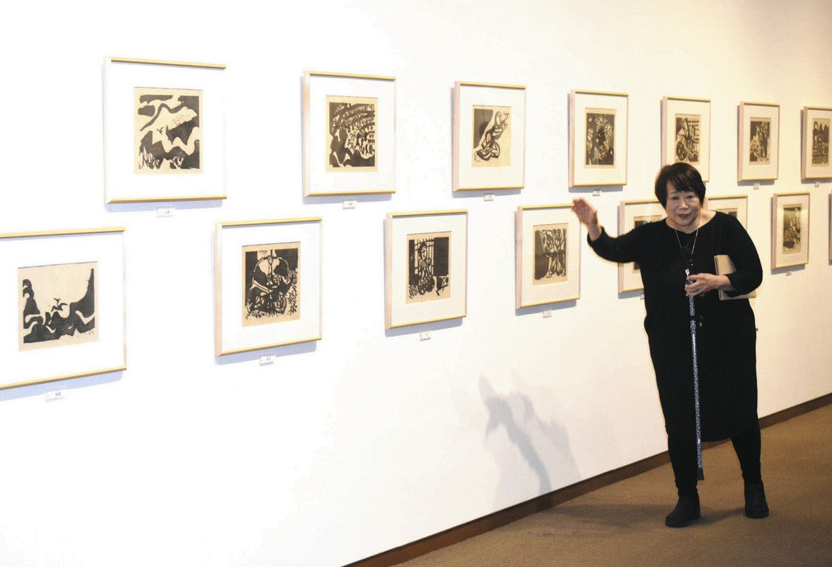 故郷に祈る 棟方「屛風」 福光美術館で新収蔵の大作展：北陸中日新聞Web