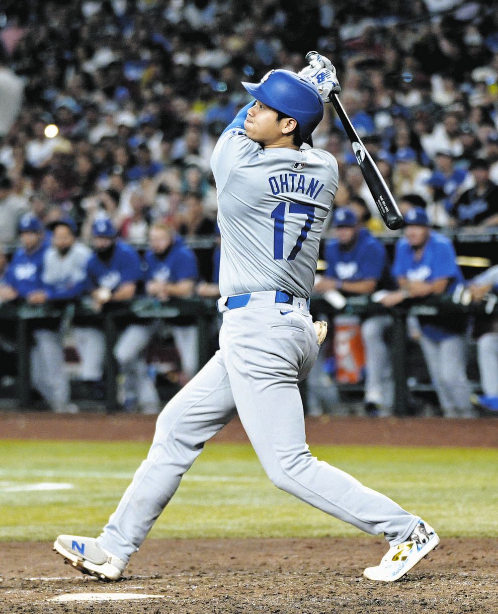 大谷翔平選手 大谷翔平が史上初の「43本塁打、43盗塁」：中日新聞Web