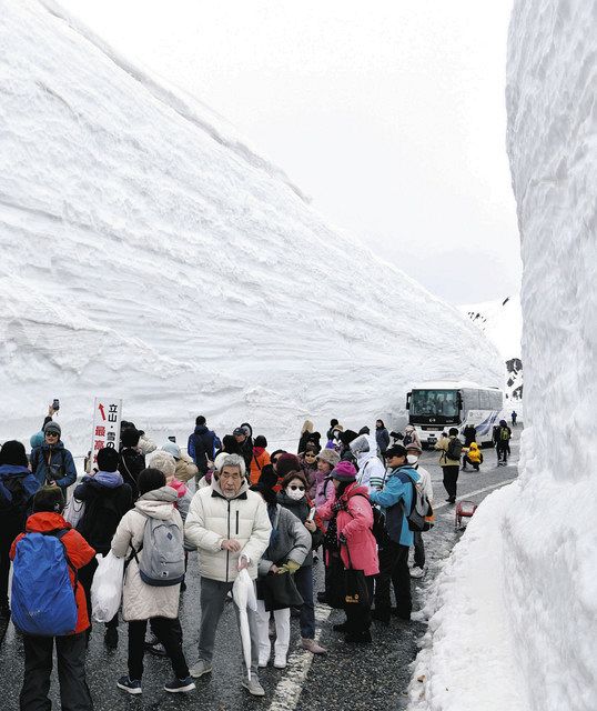 壮観 圧巻 白き世界 立山黒部アルペンルート 全線開通：北陸中日新聞Web