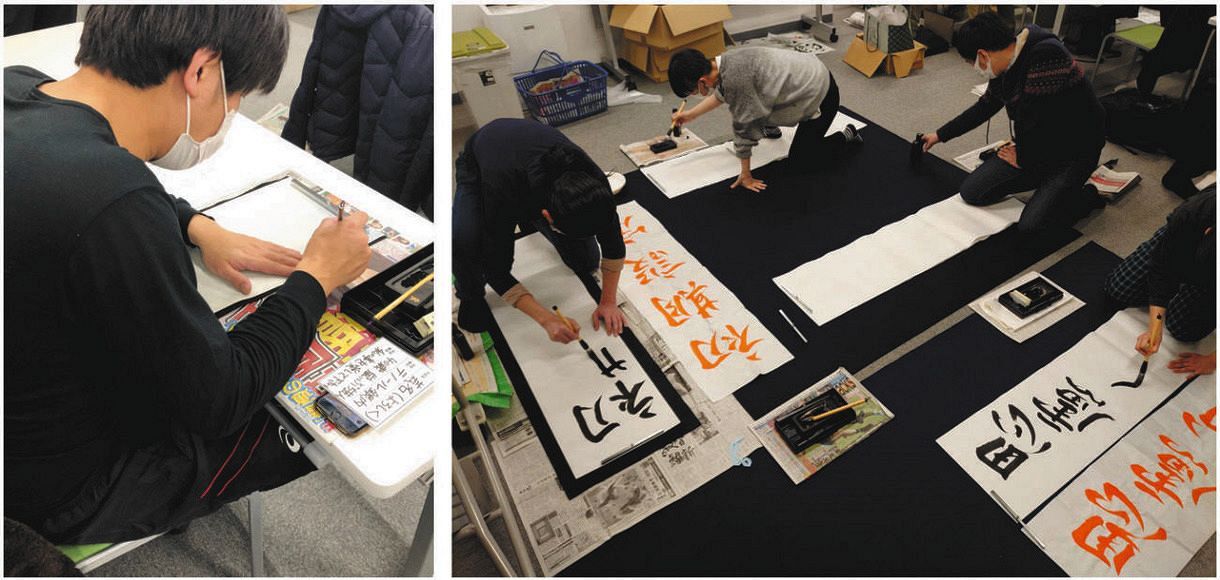 太田光、日本エレキテル連合ら『タイタン』所属芸人らが書道展 市川翠 太田光、日本エレキテル連合ら『タイタン』所属芸人らが書道展 市川翠