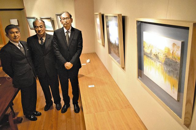 国内外の風景画並ぶ 名古屋で大学来の親友３人展：中日新聞Web