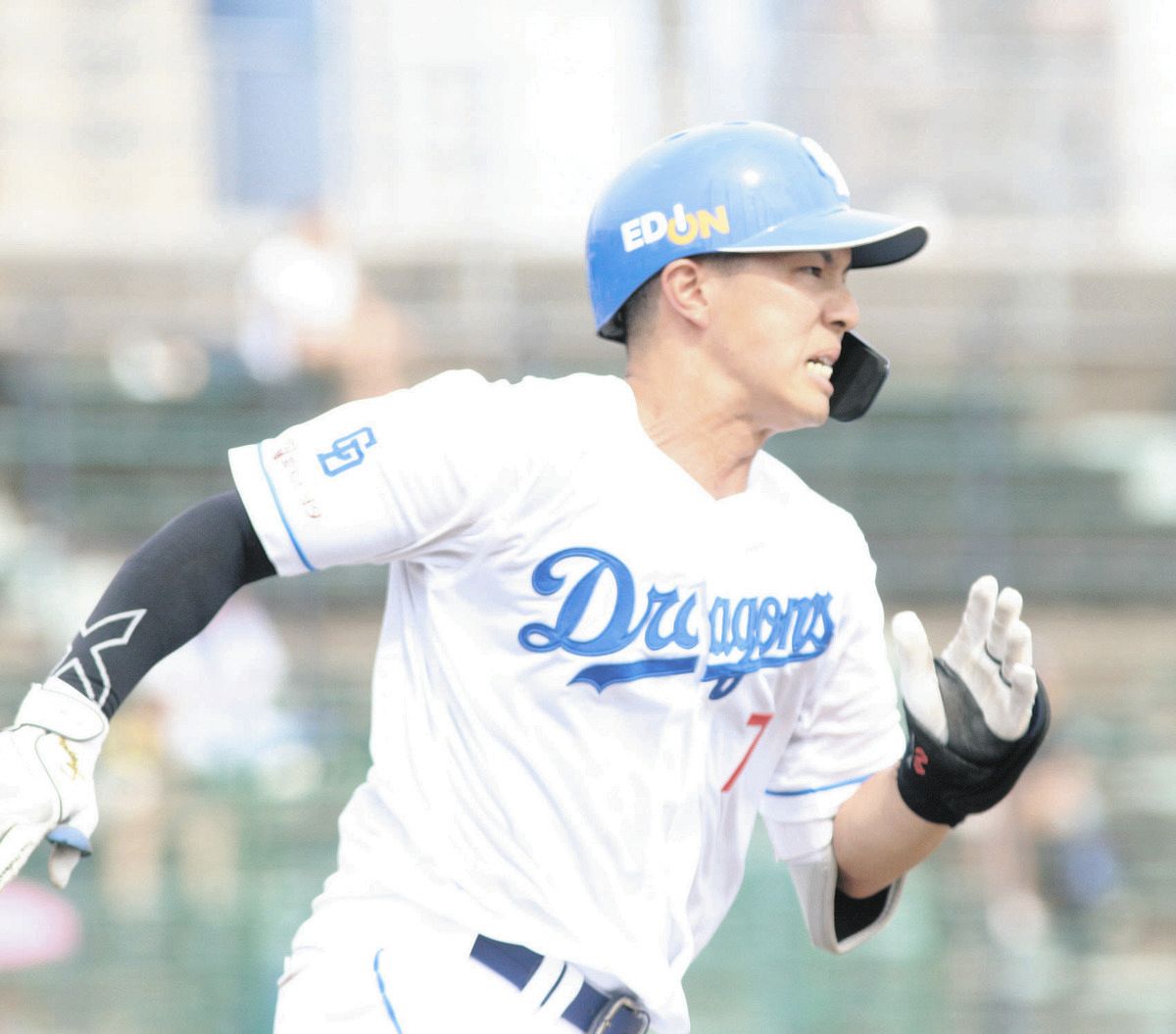 中日2軍】福永裕基、復帰後初ヒット！ 第3打席で中前打、一塁へ全力