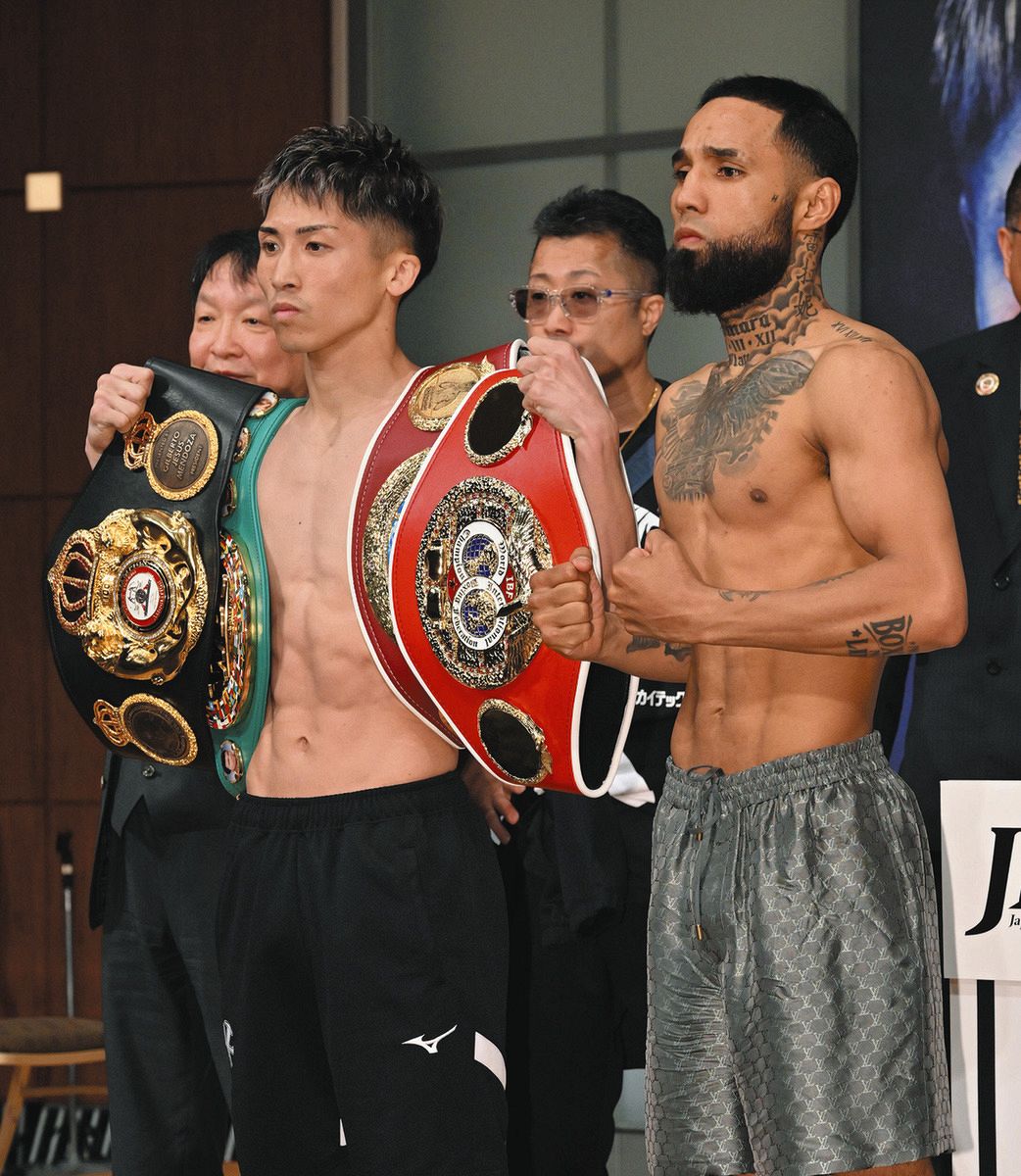 井上尚弥、ネリとの「にらみあい」2ショット投稿 6日の東京D決戦前に