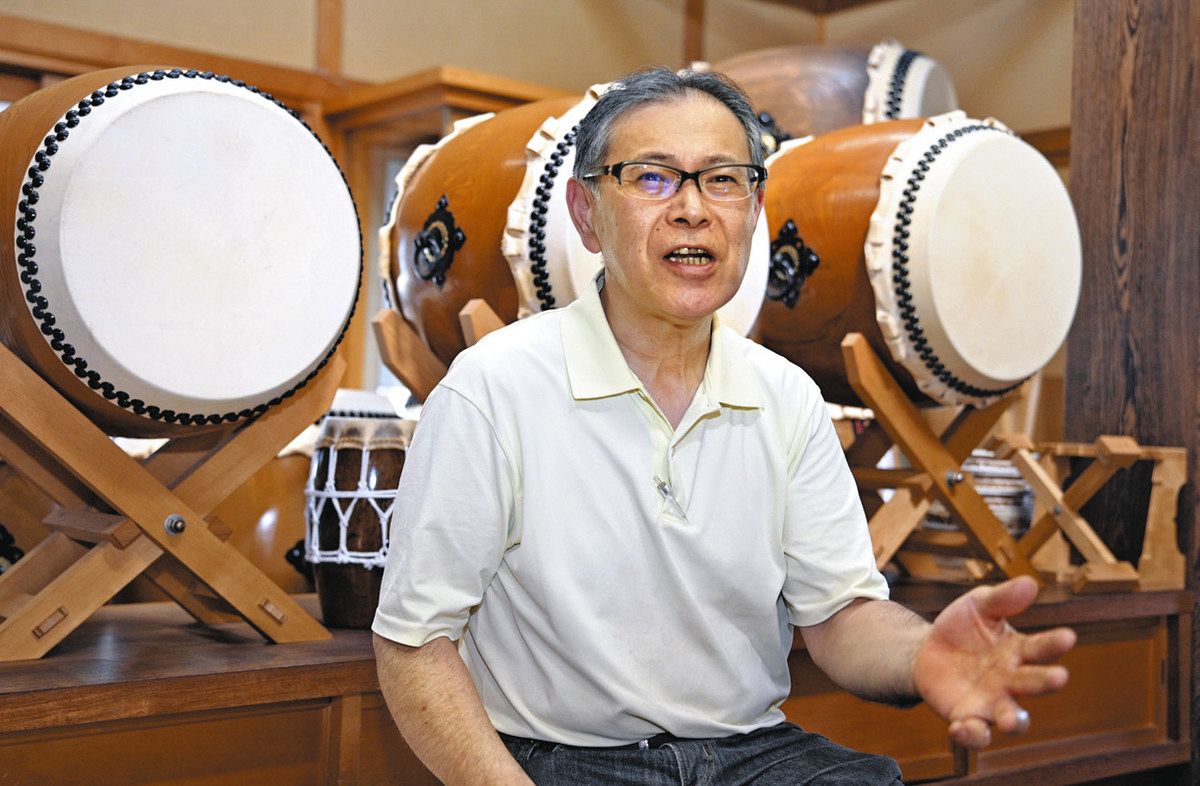 和太鼓 堀田新五郎 宮太鼓 打楽器 管理No.※i4※ 900年以上の歴史受け継ぐ和太鼓作り 津島市の堀田新五郎商店「昔の