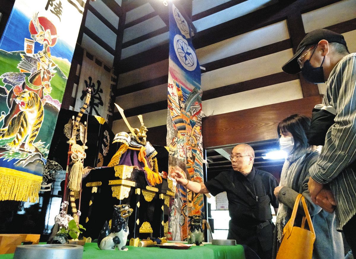 端午の節句 見て集めて 射水・勘兵衛はうす 五月人形など展示：北陸中
