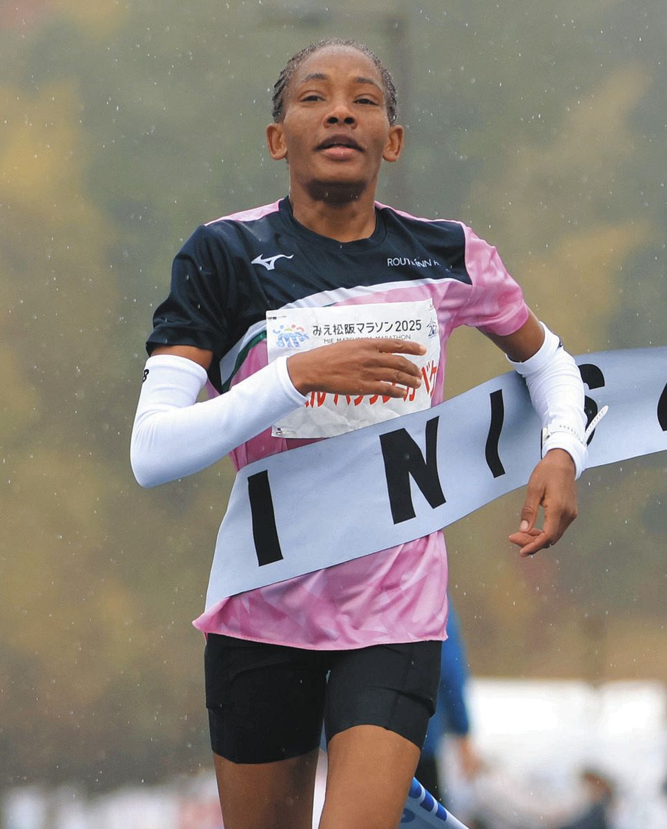 マラソンの部女子で優勝したカムル選手