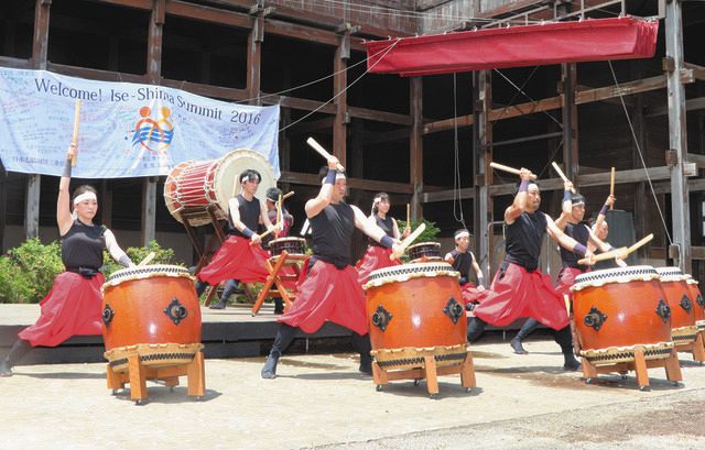 G7広島サミットを和太鼓で応援 伊勢忍者キングダムに9団体集結：中