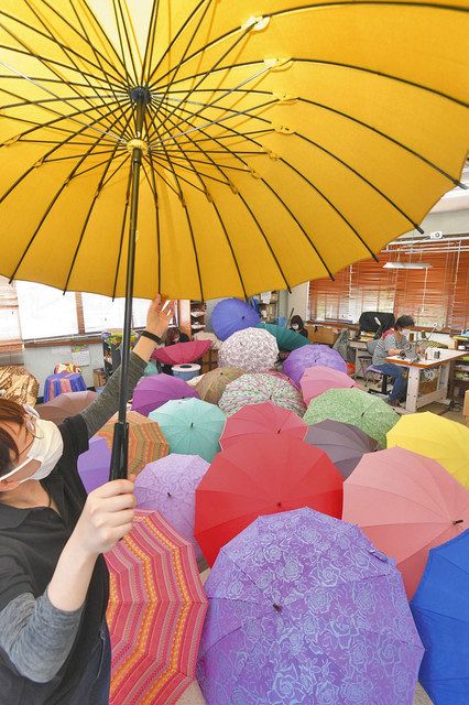 カラフル傘検品進む福井 日刊県民福井web カラフル傘検品進む福井 日刊県民福井web