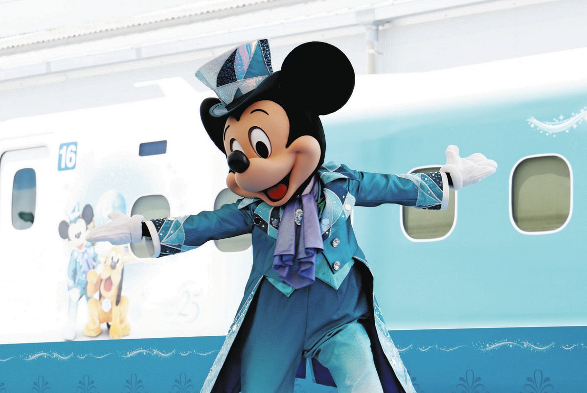 東京ディズニーシー開園25周年記念の特別車両、東海道新幹線に登場