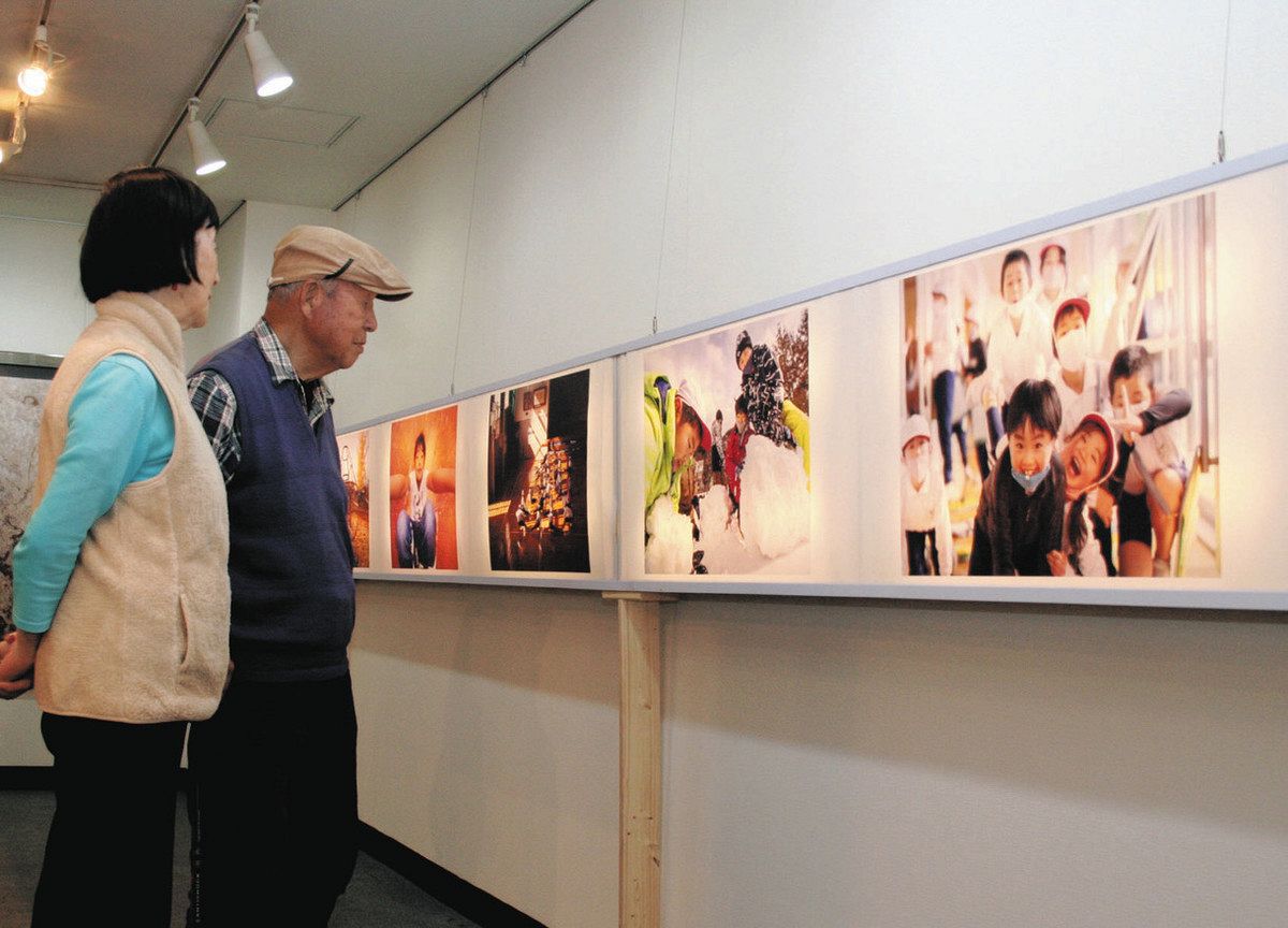 故郷大町への思い写す 俳優で観光大使の渡辺邦斗さん、市内2カ所で写真