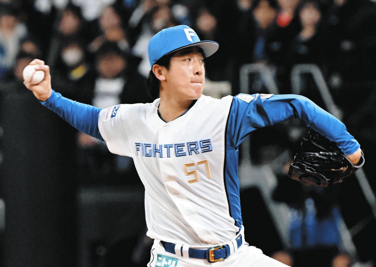 北山投手 15番 北海道日本ハムファイターズ グリッターワッペン 北山亘