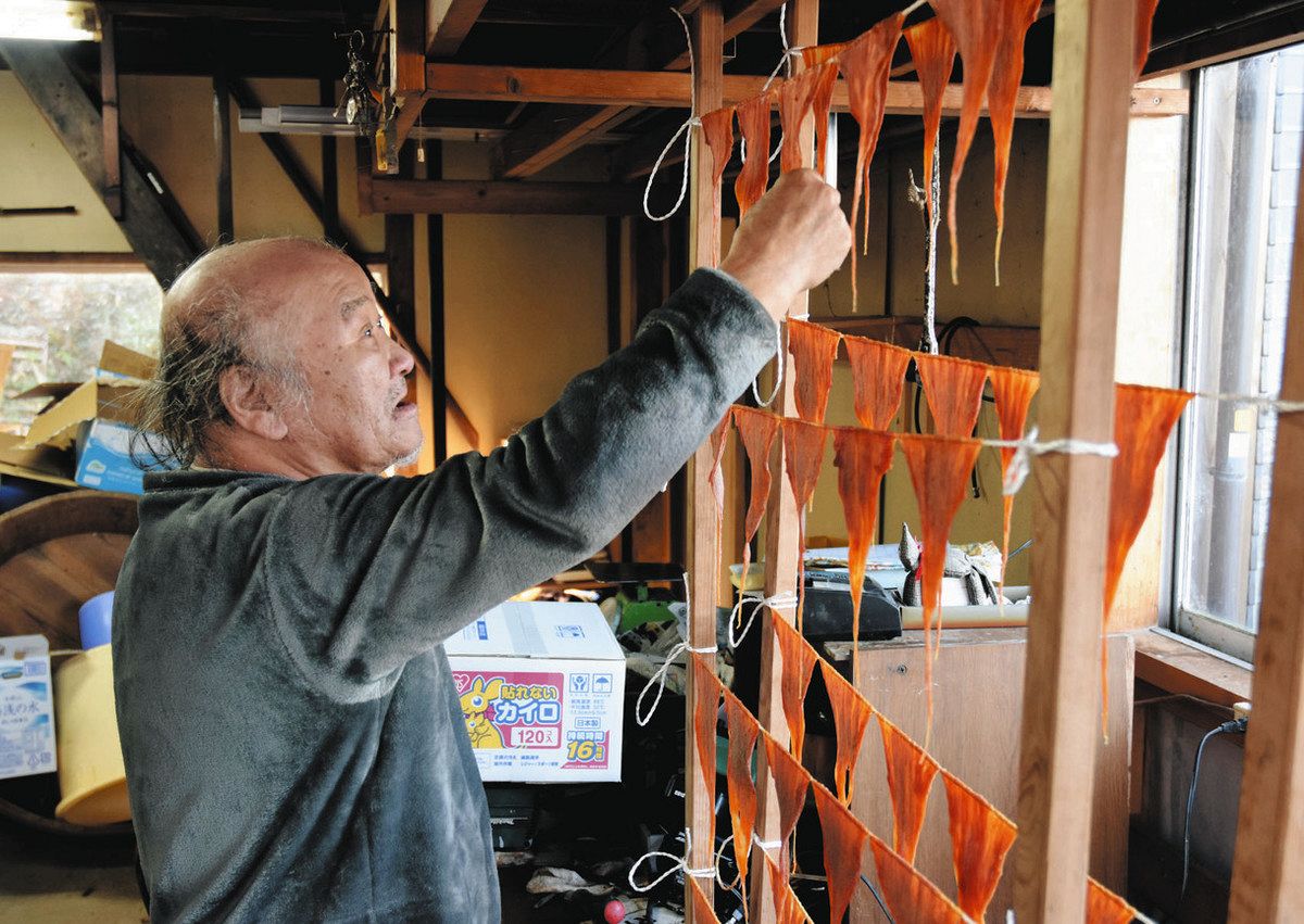 能登・穴見の特産品「コノワタ」「クチコ」 ナマコ届かず生産困難に