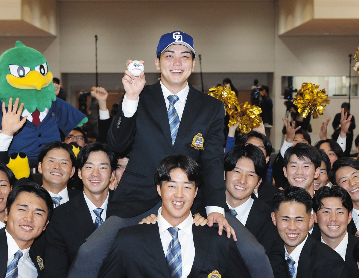 動画】高校でも大学でも「日本一」になった中日ドラ1の中西聖輝 プロ