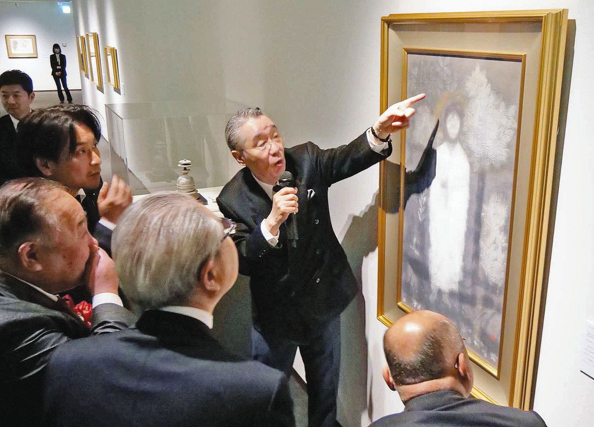 美しい日本画 体感して 県立美術館で企画展 平山作品など展示：日刊