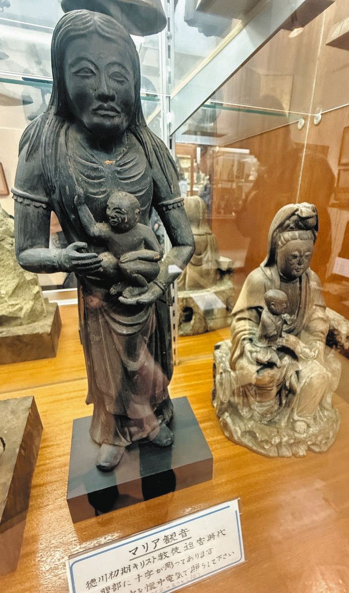隠れキリシタン像 津にもキリシタン弾圧の歴史あった まち歩きツアーに記者参加：中日新聞Web