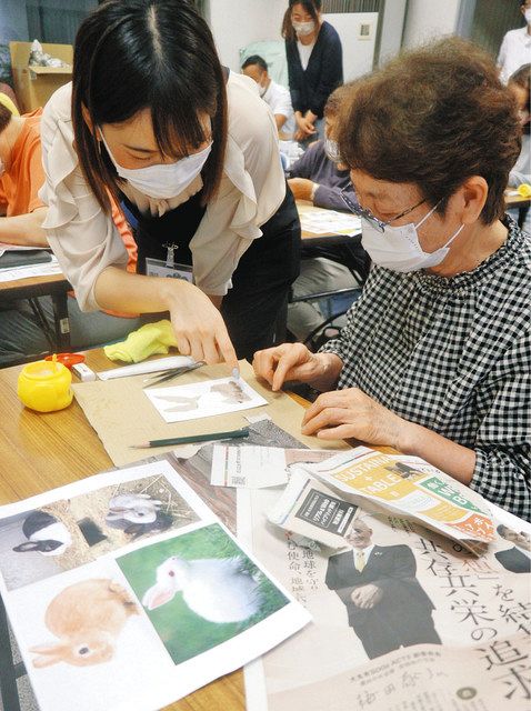 新聞ちぎり自分だけの絵 鈴鹿の新聞店で教室開催 中日新聞web