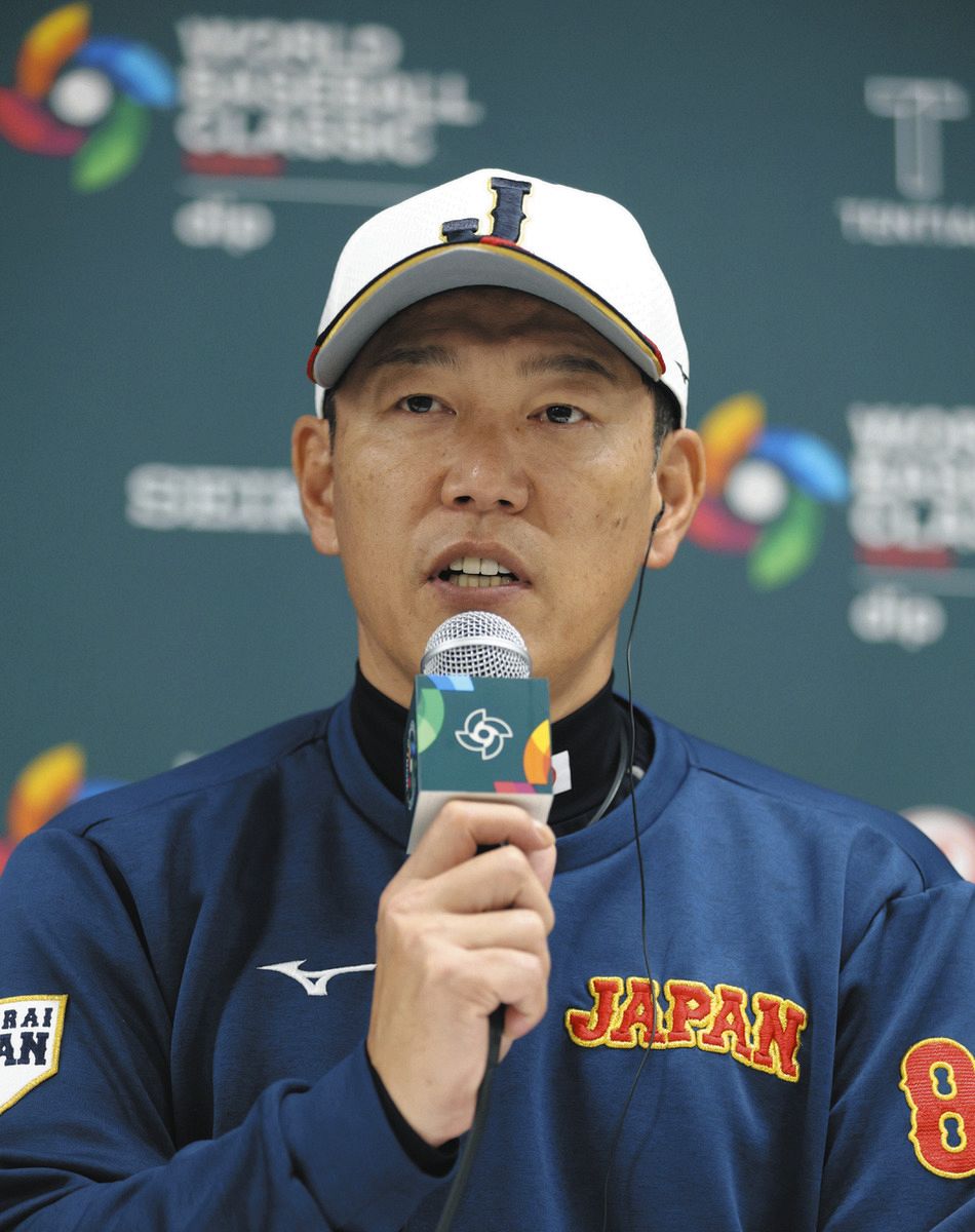 WBC サムライジャパン監督　ドラゴンズ イバタ 1000本安打達成記念　非売品 侍ジャパン・井端監督、チェコ戦先発の高橋宏斗は「シーズン中の投球を