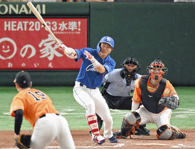 通算2000安打に『M20』大島洋平がプロ2度目の“5番”で適時二塁打