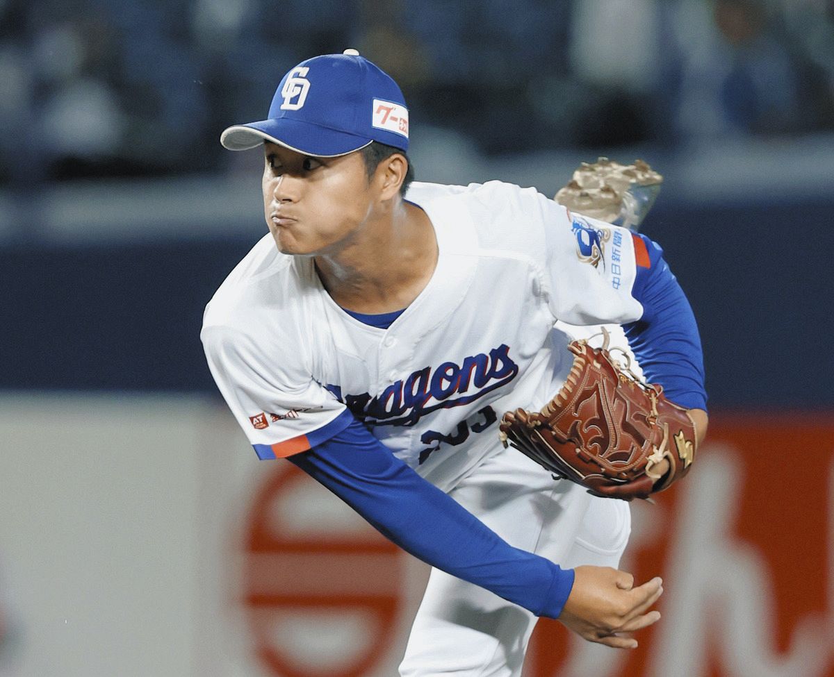 中日・井上剣也、最速153キロ！ピンチで圧巻の2K「緊張しましたけど