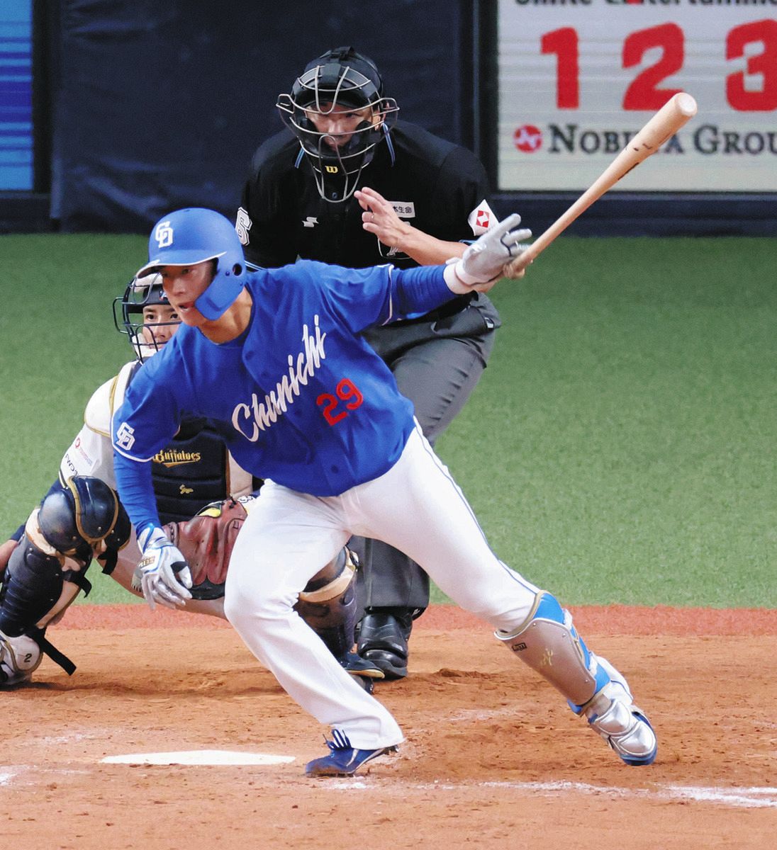 中日】ドラ3・辻本倫太郎、途中出場でオープン戦初のマルチ安打