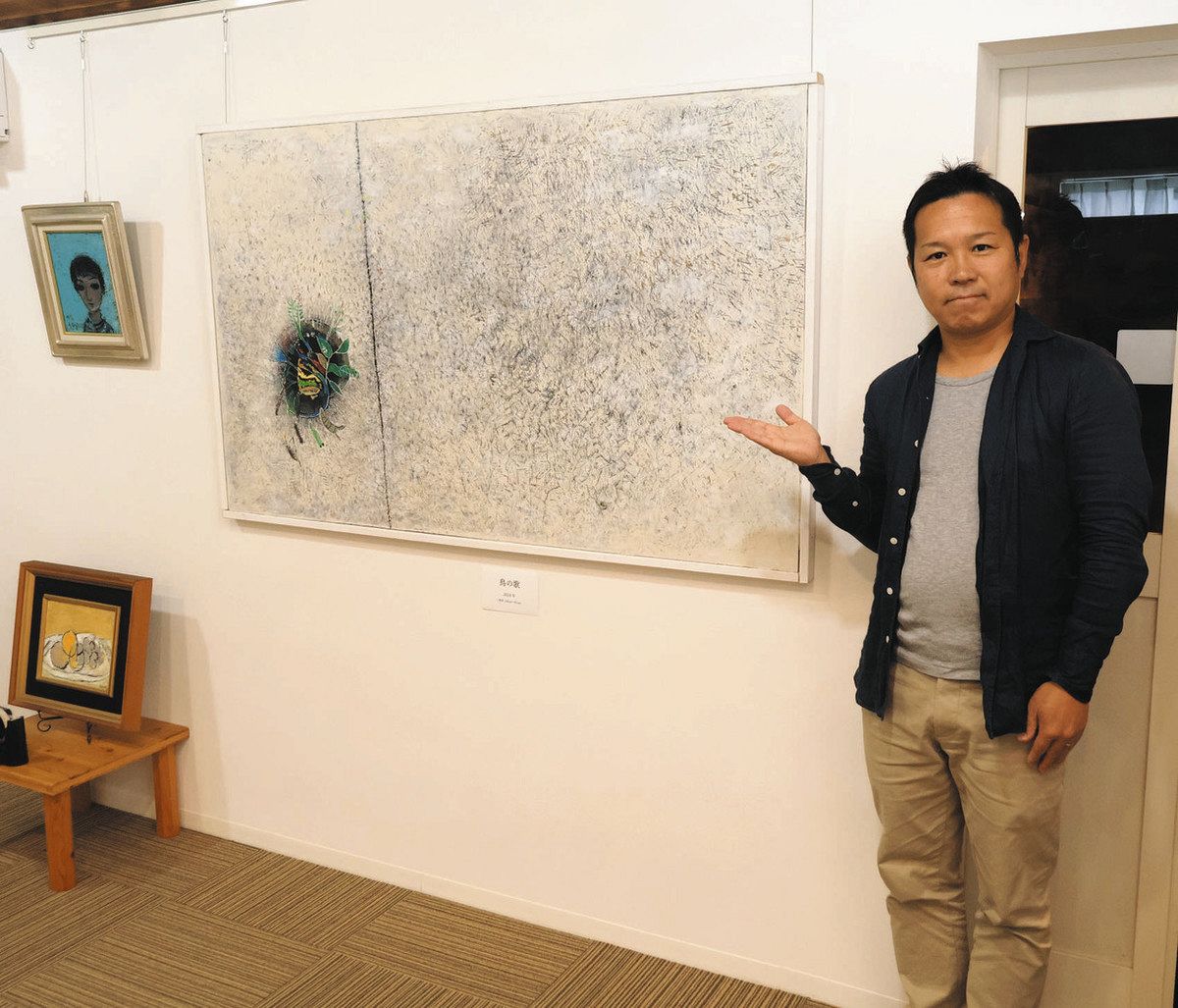 魂のこもった洋画見て 四日市市で桑名出身・水谷征矢生さんの「遺作展