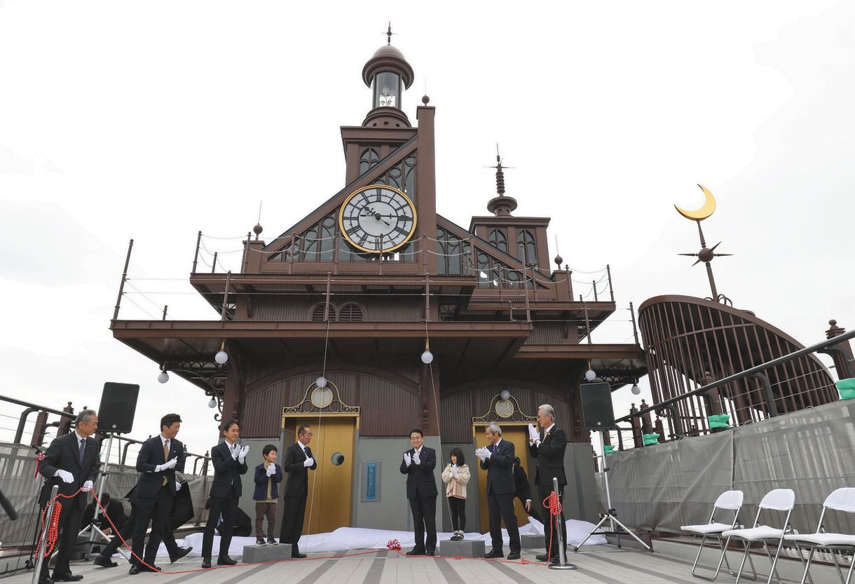 11月開園、愛知・ジブリパークの重要なアクセス、エレベーター塔