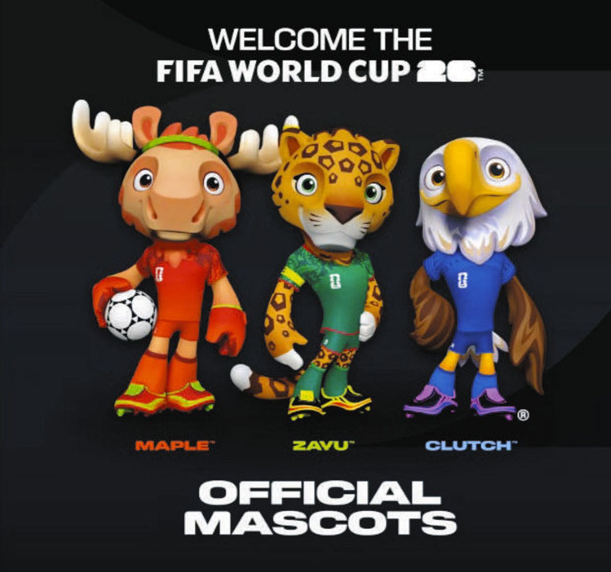 サッカーW杯、2026年北中米大会の公式マスコット決定 「北米らしい動物