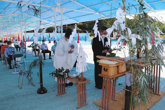 プール きょうオープン 太閤山ランドで安全祈願祭 北陸中日新聞web