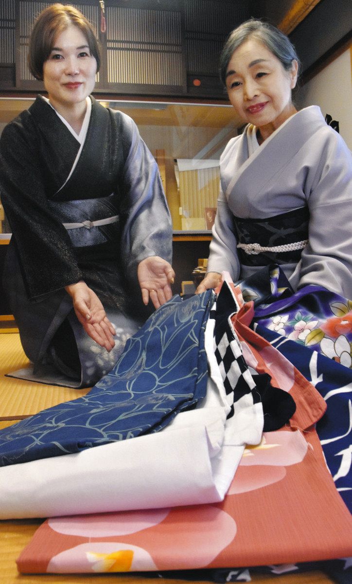 郡上八幡の浴衣文化守りたい 石山呉服店のレンタル事業、筒井さんが