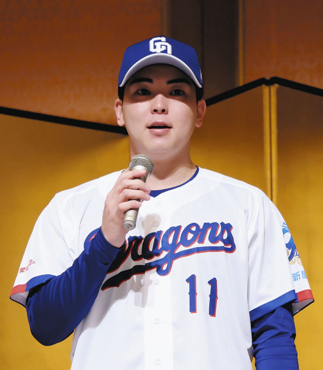 中日ドラフト1位・中西聖輝、「ここからがスタート」 背番号「11」に
