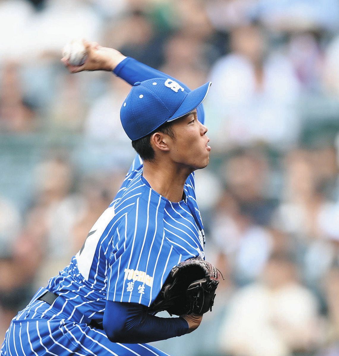 ◇青藍泰斗、新ユニホームに入った旧校名『葛生』の文字【写真