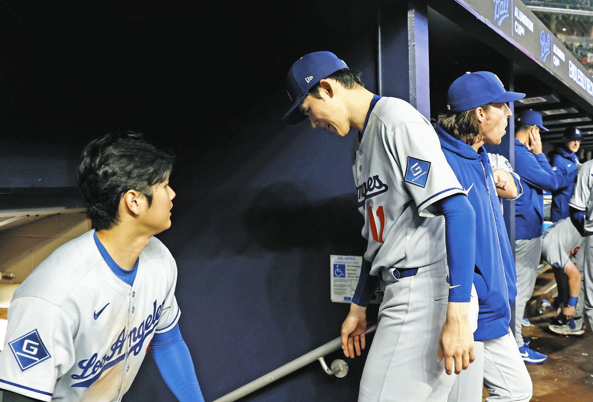 ◇大谷翔平8号、3安打で佐々木朗希のメジャー初勝利を援護【5.4vs