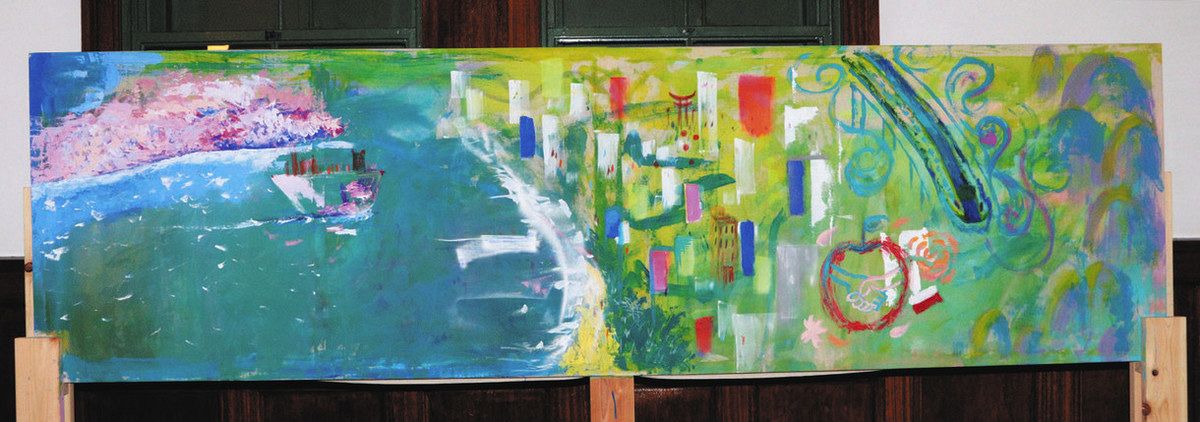 高校生が描いた油絵　風景画 高校生が描いた油絵 風景画