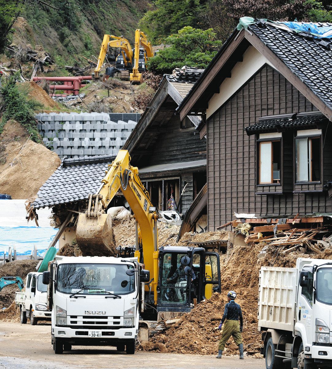 石川】能登豪雨 きょう1年 断水 集落再生阻む 輪島・上大沢 修繕費