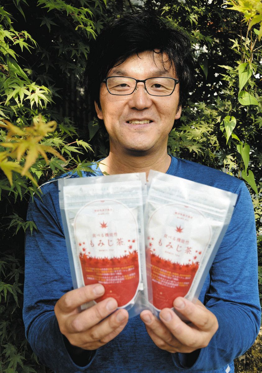 機能性表示食品「もみじ茶」 多治見の企業が葉の成分を研究し発売：中