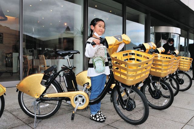 きらり 金箔まちのり 金沢 特別自転車お披露目：北陸中日新聞Web