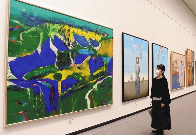 具象、抽象…多彩に個性表現 県美術館で新制作絵画展：中日新聞Web