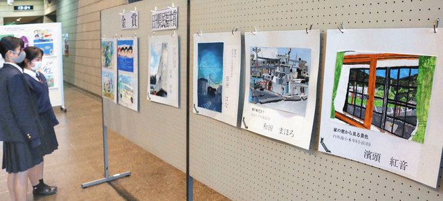 県小中学生写生画コンクール 小浜で入賞作品展力作並ぶ 日刊県民福井web