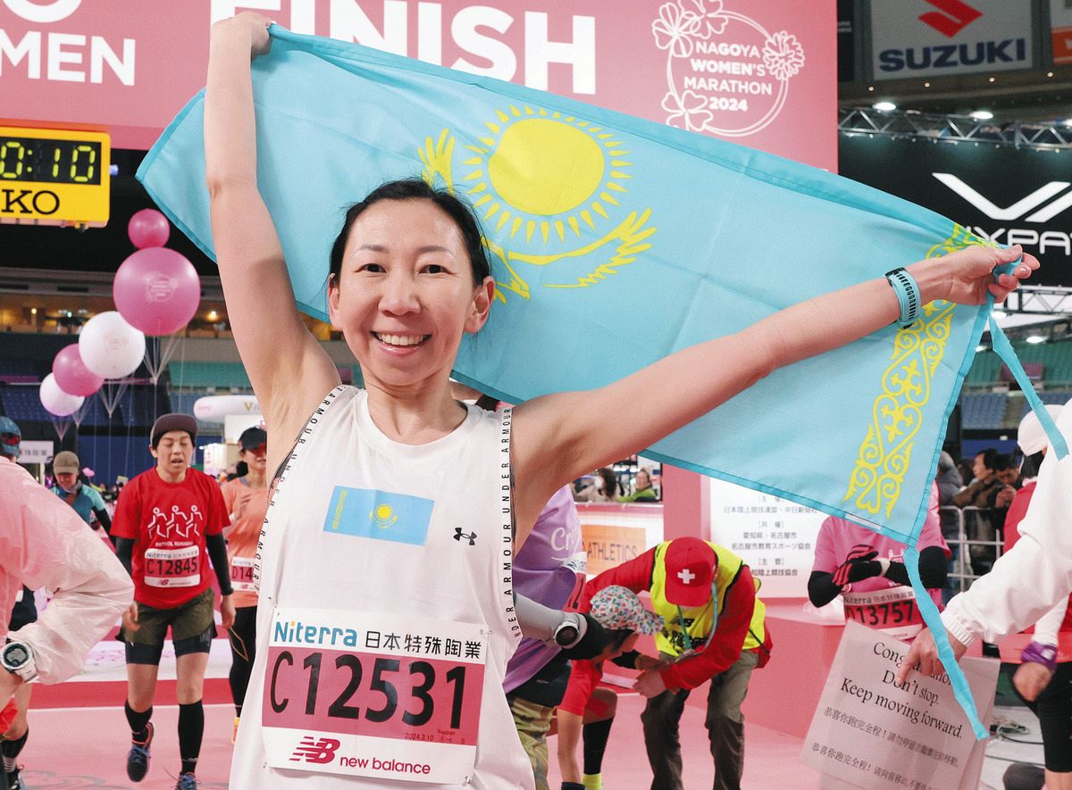 名古屋ウィメンズマラソンに多くの外国人ランナー カザフスタンから来