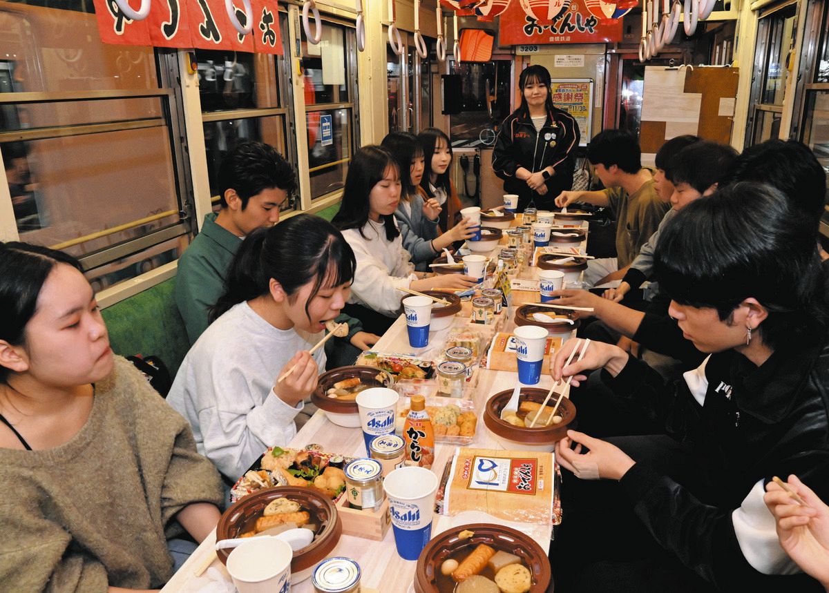 今季の「おでんしゃ」8日から運行スタート 豊鉄、初のノンアル便も：中