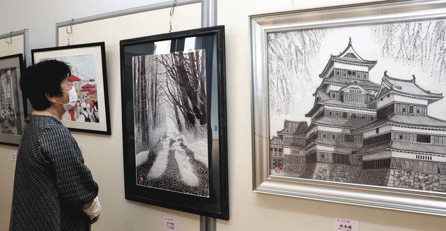 緻密で写真のような絵 瑞浪と多治見でボールペン画展 中日新聞web