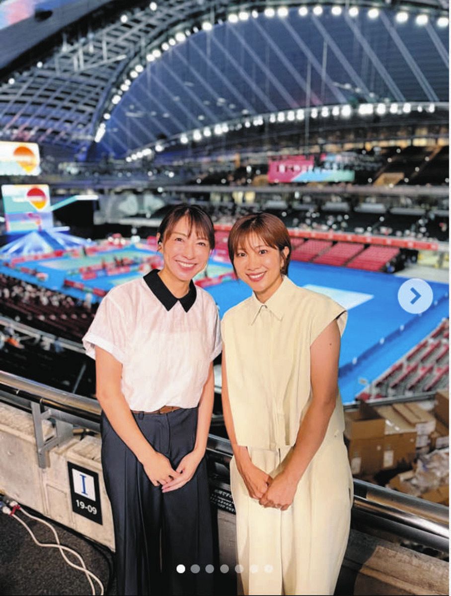 ◇潮田玲子さん、小椋久美子さんとのツーショット「相変わらず